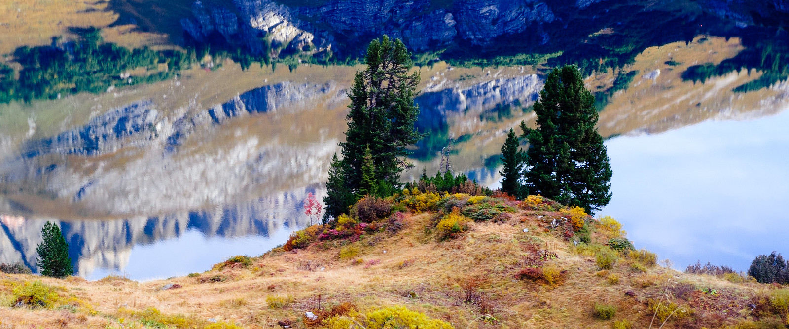 a lake in the Alps